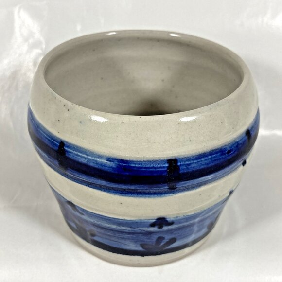 D Wakeford Pottery Vase Pot Planter Blue Cactus Abstract Canada - Picture 1 of 7